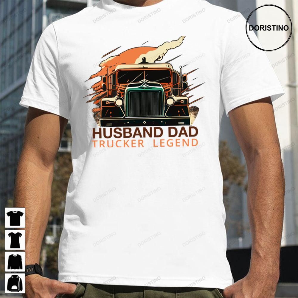 Vintage Husband Dad Trucker Legend Trending Style